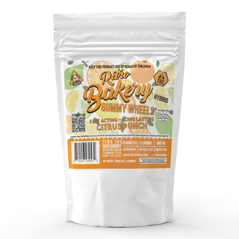 Love Is An Ingredient - Thc Store 25mg THC Gummies - 2 pack - Gummy Wheel - Citrus Punch – Love is an
