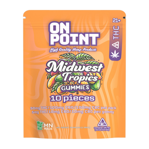 On Point : Midwest Tropics Vegan Gummies  50mg-10 pieces