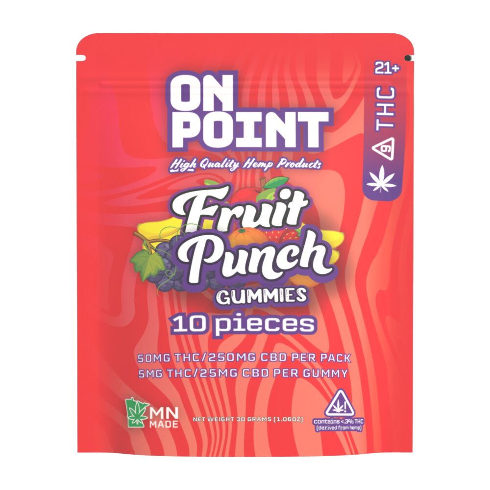 Fruit Punch Vegan Gummies - with CBD