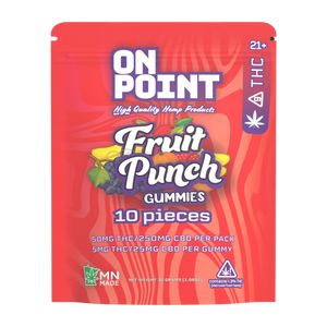 On Point : Fruit Punch Vegan Gummy  50mg-10 pieces (Copy) (Copy)