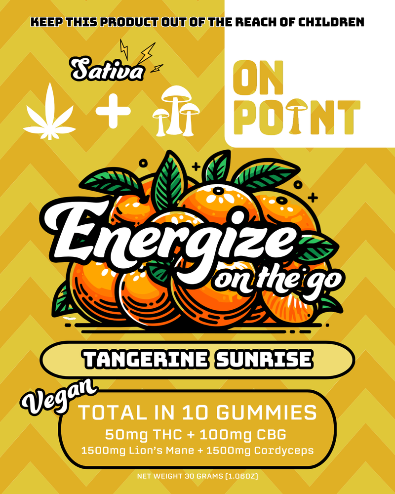 On Point : On The Go Tangerine Sunshine￼ 50mg-10 pieces