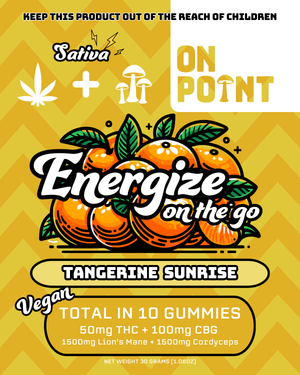 On Point : On The Go Tangerine Sunshine￼ 50mg-10 pieces