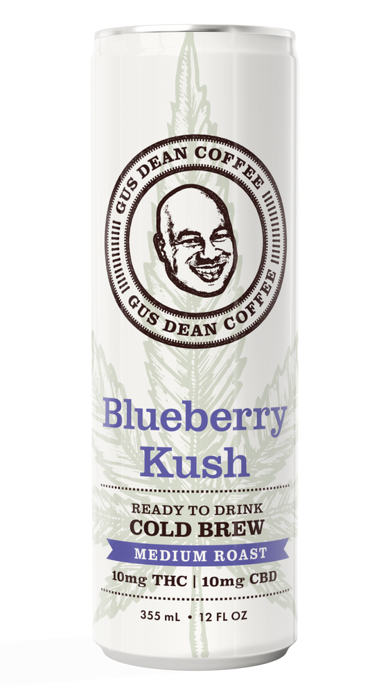 THC Infused Coffee - Blueberry Kush - 10mg THC 10mg CBD 120mg Caffeine