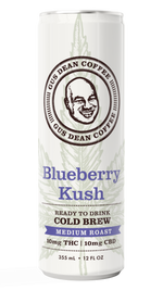 THC Infused Coffee - Blueberry Kush - 10mg THC 10mg CBD 120mg Caffeine