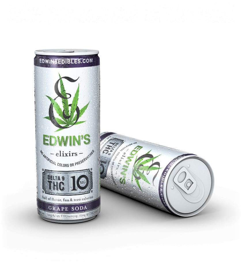 Edwins/Grape Soda THC Drinks 10mg Delta 9 THC