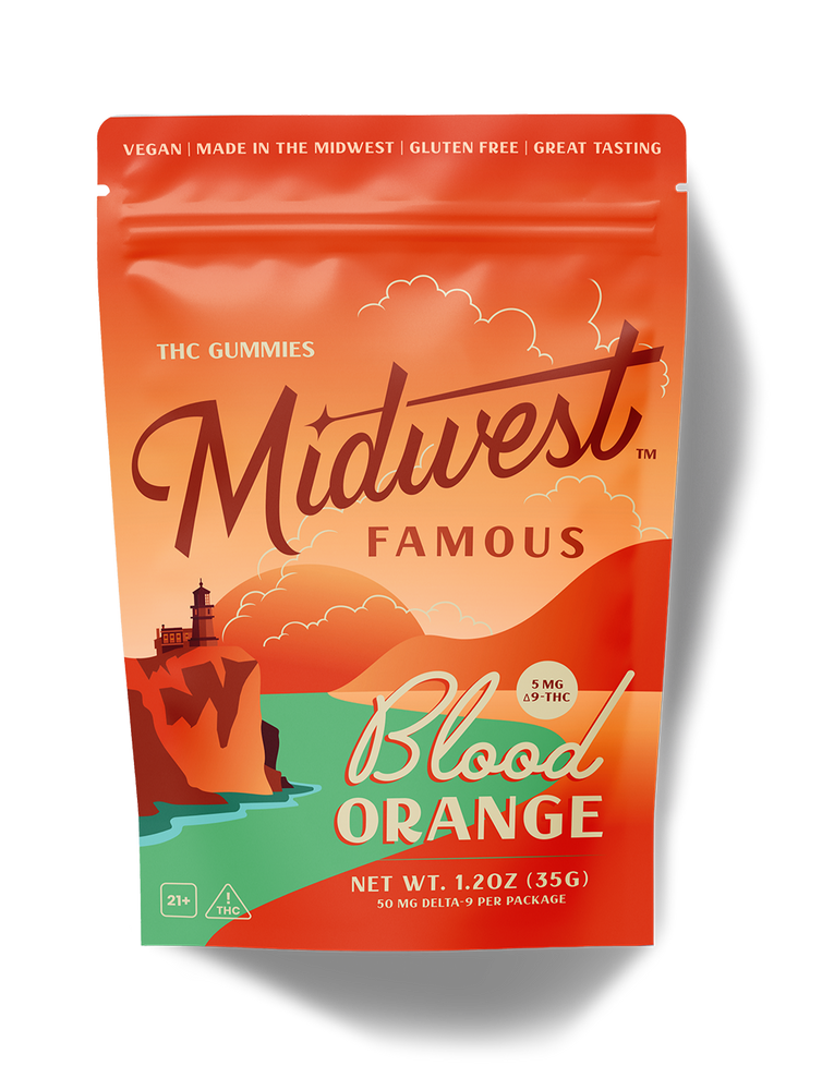 Midwest Famous - Blood Orange Gummies 50mg THC