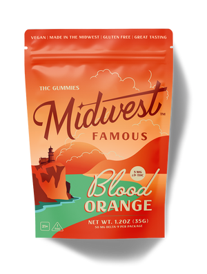 Midwest Famous - Blood Orange Gummies 50mg THC