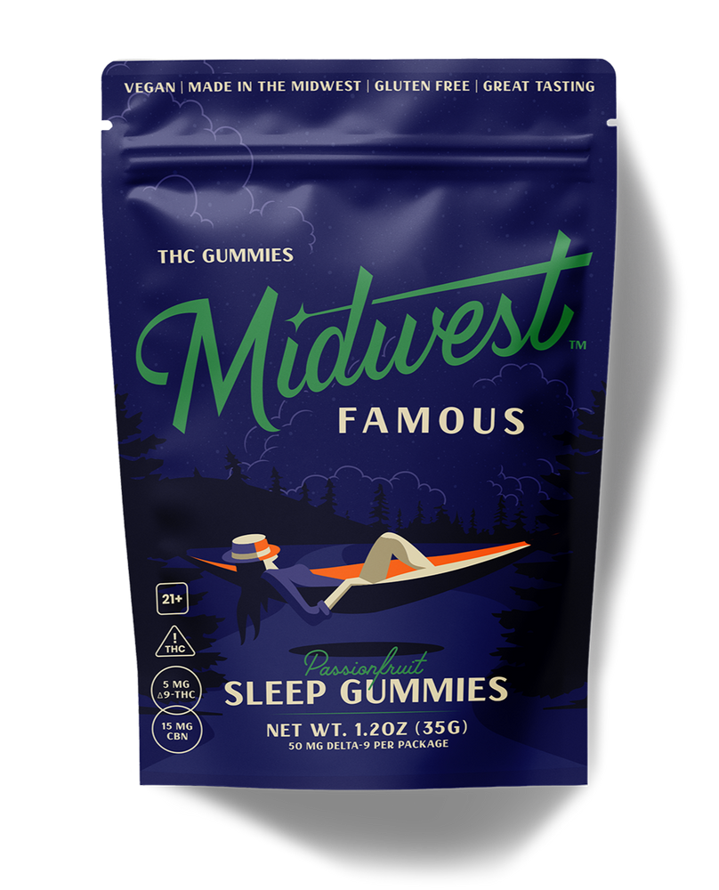 Midwest Famous - Passionfruit Night Gummies 50mg THC + 150mg CBN