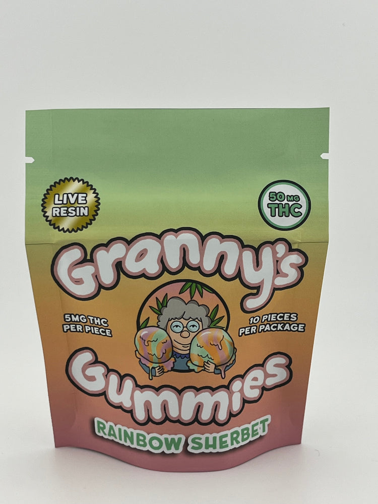 
            
                Load image into Gallery viewer, Granny&amp;#39;s | 5mg THC Gummies | Rainbow Sherbet
            
        