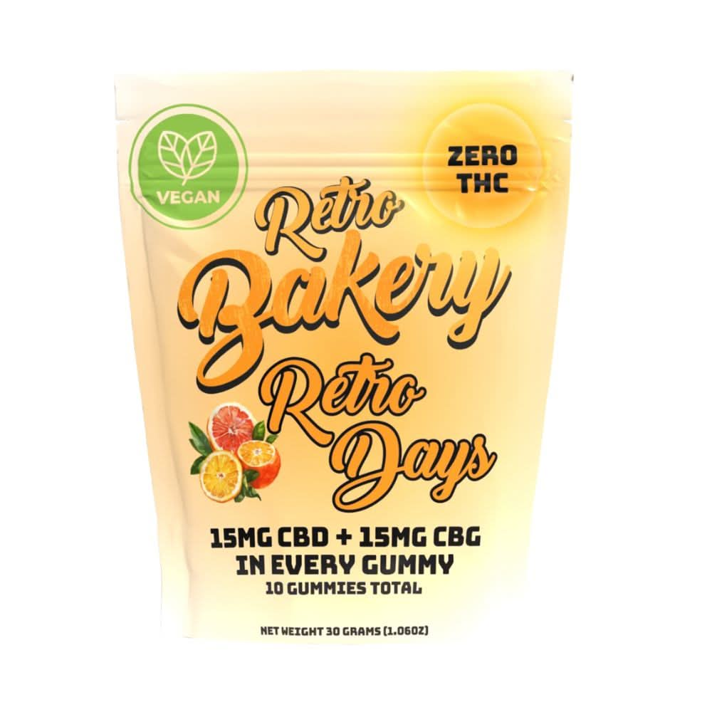 Retro Days CBD + CBG Gummies (Zero THC)