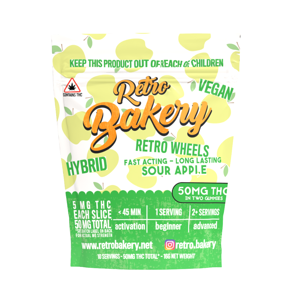 Sour Apple Vegan Wheel Gummies
