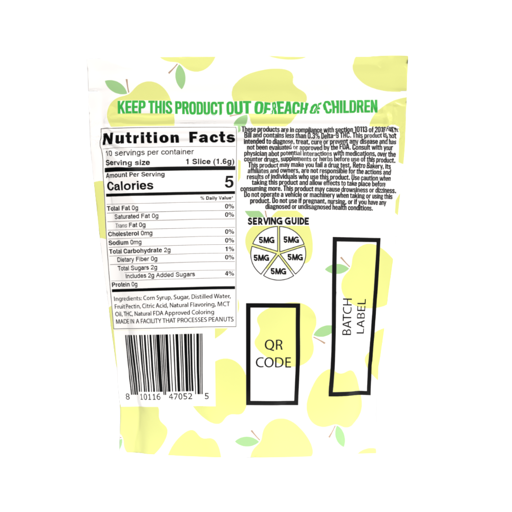 Sour Apple Vegan Wheel Gummies