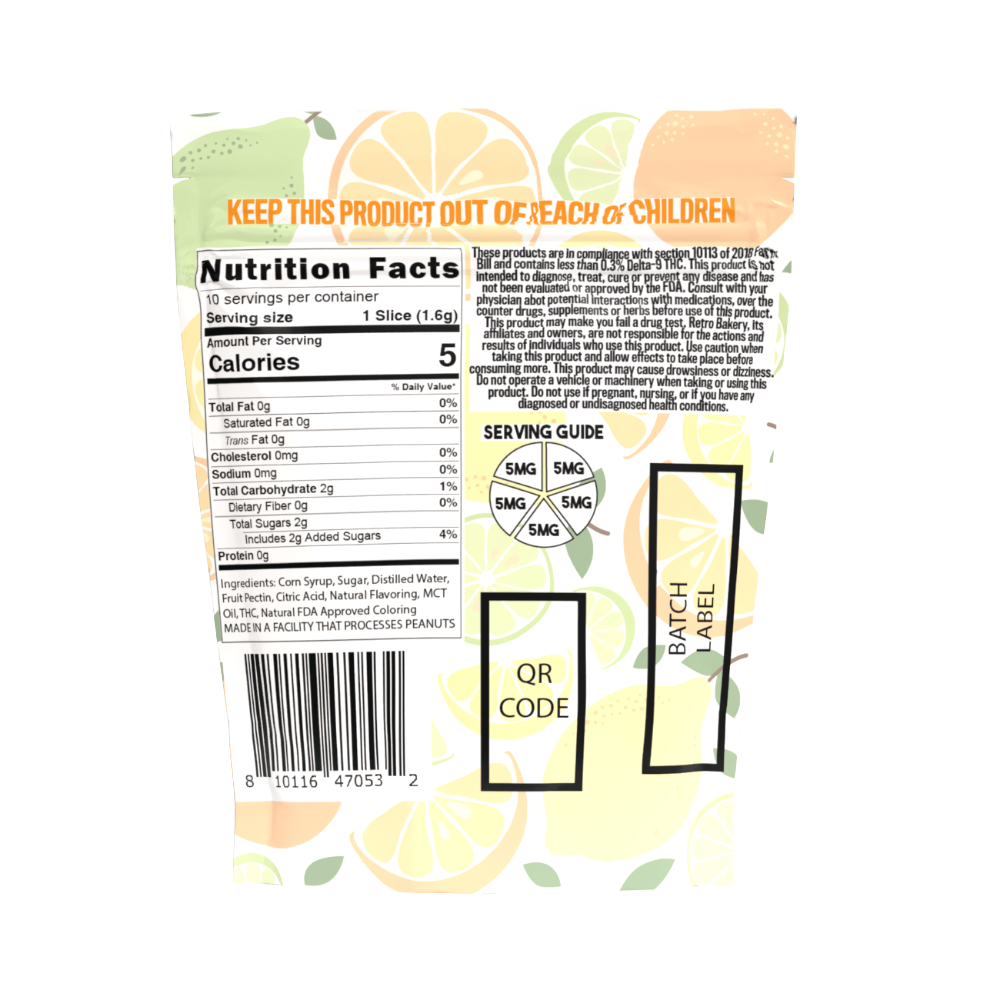 Citrus Punch Vegan Wheel Gummies