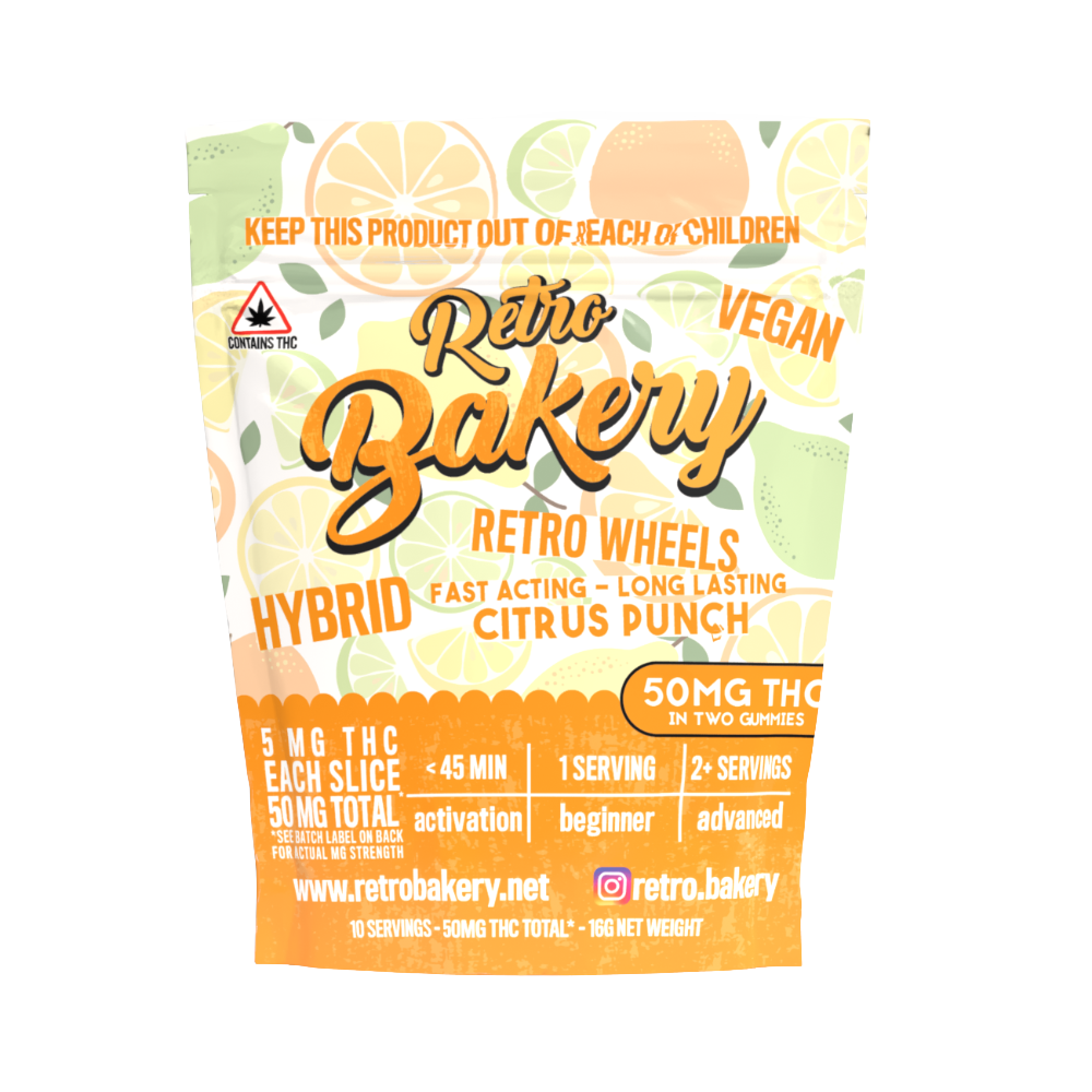 Citrus Punch Vegan Wheel Gummies