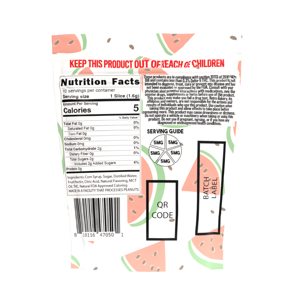 Watermelon Vegan Wheel Gummies