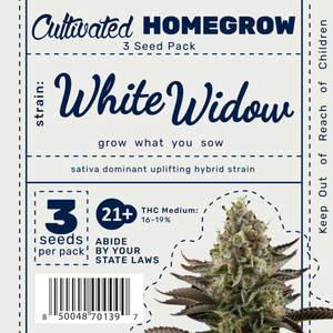 Cultivated Homegrow 3 Seed Pack | White Widow