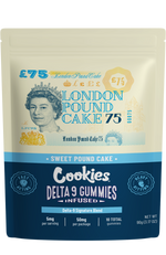 Cookies London Pound Cake 75 50mg THC Vegan Gummies