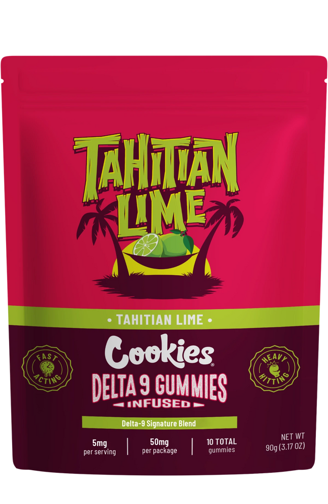 Cookies Tahitian Lime 50mg THC Vegan Gummies