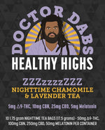 DOCTOR DABS Nighttime Tea | 50mg THC + CBN + CBD + Melatonin | Chamomile & Lavender