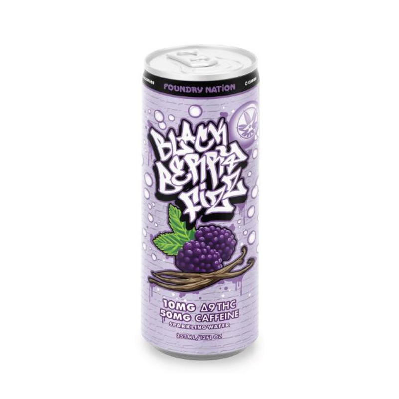 Blackberry Fizz - Caffeinated THC Sparkling- 10MG THC/50 MG CAFFINE