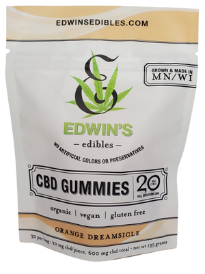 Edwin's Edibles - Premium Vegan CBD Gummies 600mg Total (Multiple Flavors)