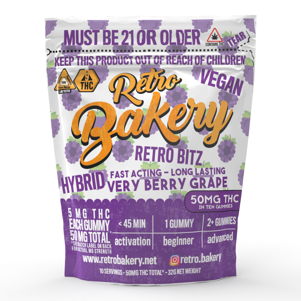 Very Berry Grape Vegan Gummies