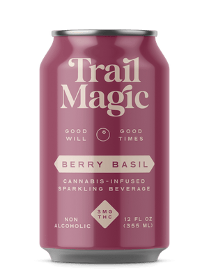
            
                Load image into Gallery viewer, Trail Magic Berry Basil Seltzer - 3mg THC
            
        